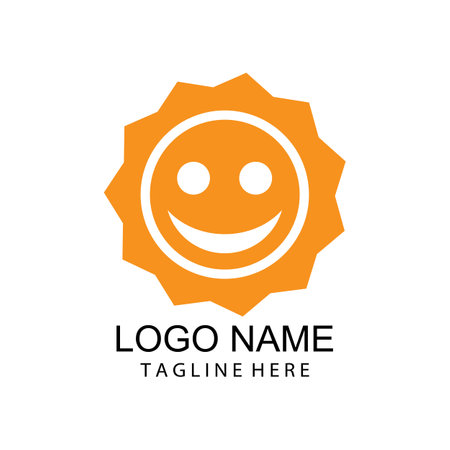 Sun Vector illustration Icon Logo Template designのイラスト素材