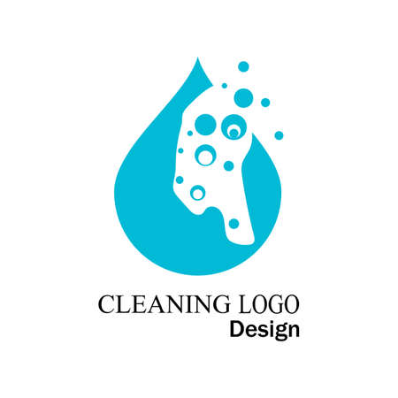cleaning clean service logo icon vector templateのイラスト素材