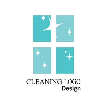 cleaning clean service logo icon vector templateのイラスト素材
