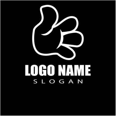 Vector Cartoon Hand Sign. Comics Clip artのイラスト素材