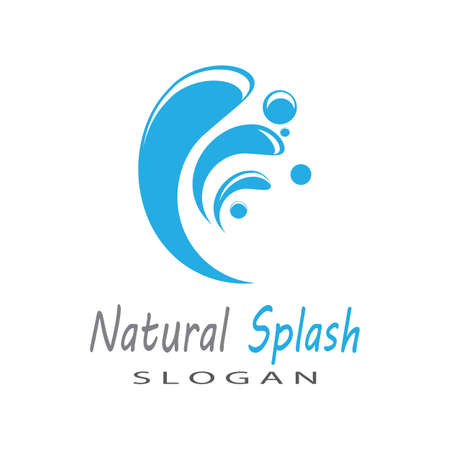 water splash icon vector illustration design templateのイラスト素材