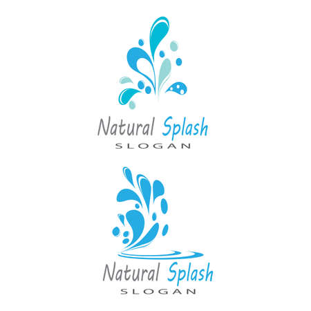 water splash icon vector illustration design templateのイラスト素材