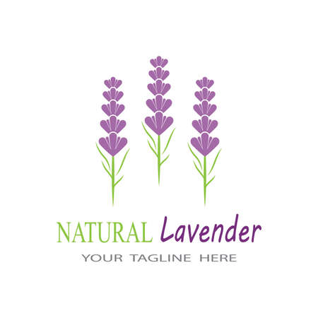 Lavender Logo Template vector symbol natureのイラスト素材