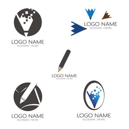 Pencil Logo Template vector symbol designのイラスト素材