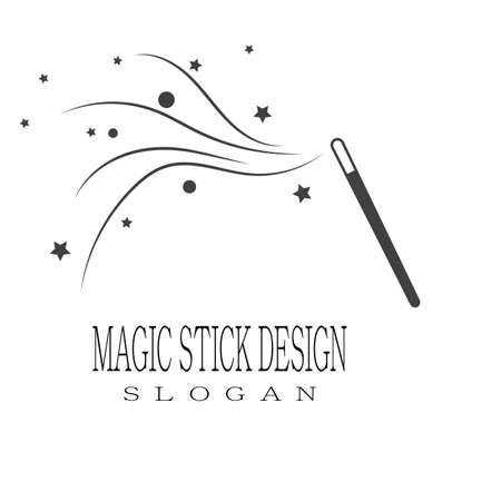 Wand magic hat Logo Template vector symbol designのイラスト素材