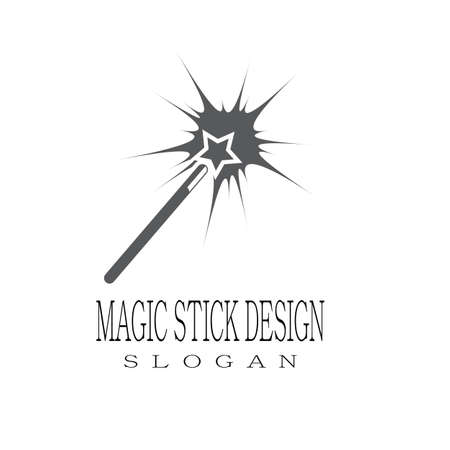 Wand magic hat Logo Template vector symbol designのイラスト素材