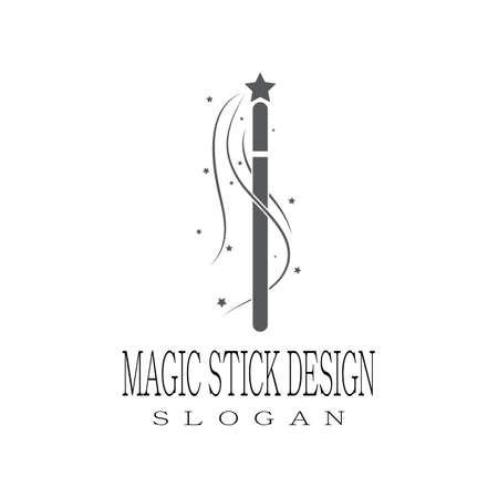 Wand magic hat Logo Template vector symbol designのイラスト素材