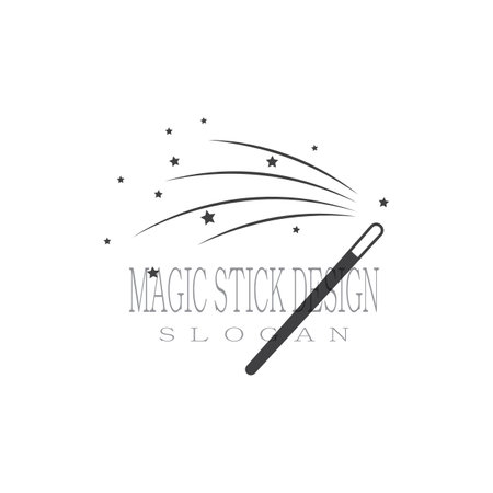 Wand magic hat Logo Template vector symbol designのイラスト素材
