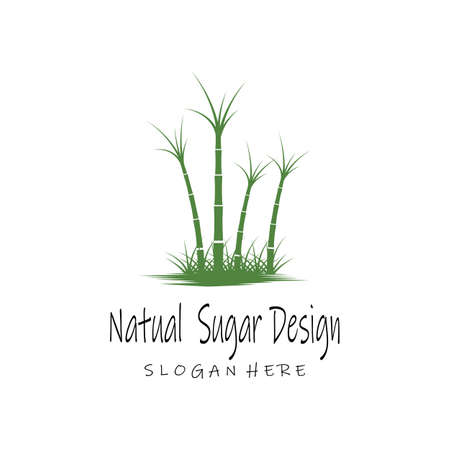 Sugar cane Logo Template vector symbol natureのイラスト素材
