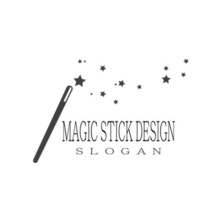 Wand magic hat Logo Template vector symbol designのイラスト素材