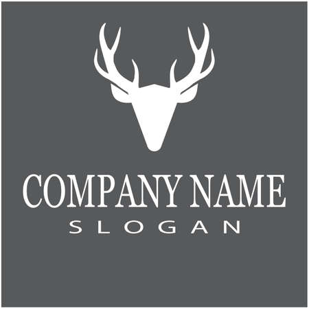 Deer Logo Template vector icon illustration designのイラスト素材