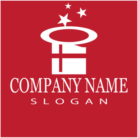 Wand magic hat Logo Template vector symbol designのイラスト素材