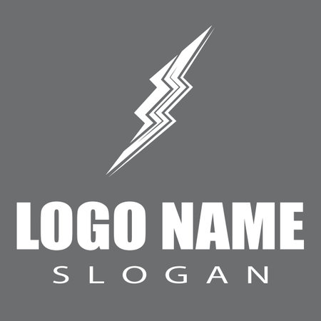 Power lightning logo vector designのイラスト素材