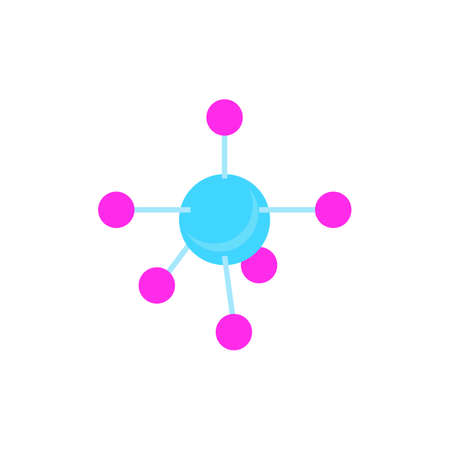 Molecule symbol logo template vector illustration designのイラスト素材