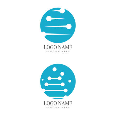 Molecule symbol logo template vector illustration designのイラスト素材