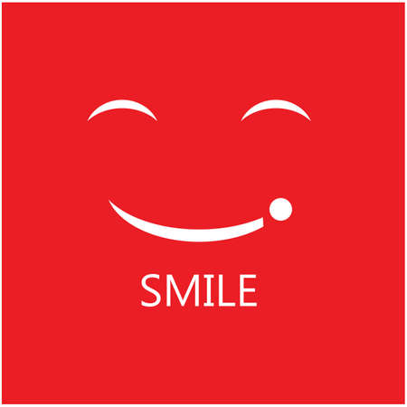 Smile emotion icon vector illustration design templateのイラスト素材
