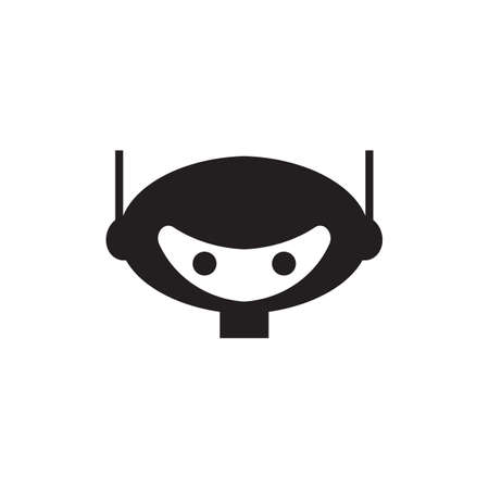 Robot Vector icon design illustration Templateのイラスト素材