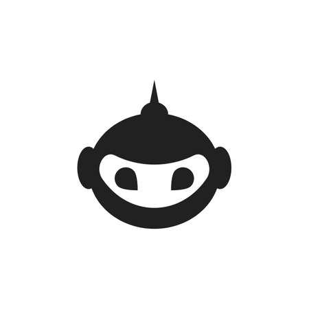 Robot Vector icon design illustration Templateのイラスト素材