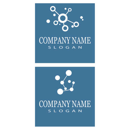 Molecule symbol logo template vector illustration designのイラスト素材