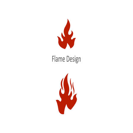 fire logo modern simple gradient. flame logo clean simple.のイラスト素材