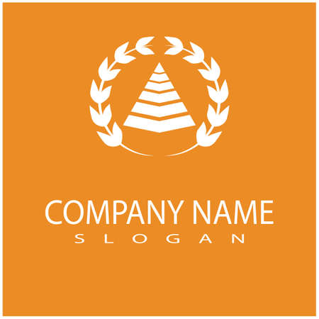 Futuristic Triangle Chain logo design inspirationのイラスト素材
