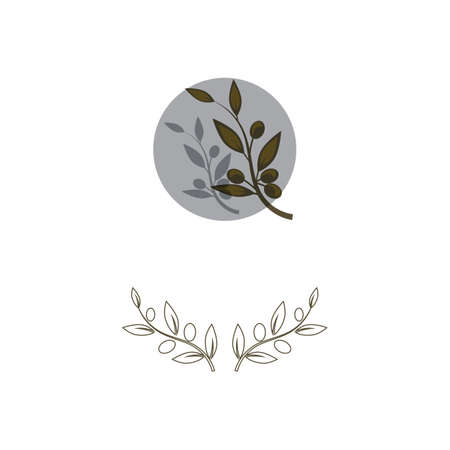olive icon vector illustration design templateのイラスト素材