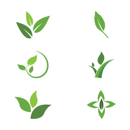 Leaf and Shutter Lens Aperture for Nature Photographer logo design inspirationのイラスト素材