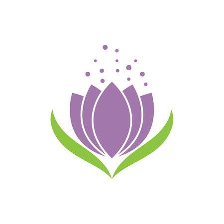 Beauty Vector lotus flowers design logo Template iconのイラスト素材