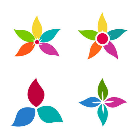 Leaf icon Vector Illustration design Logo templateのイラスト素材