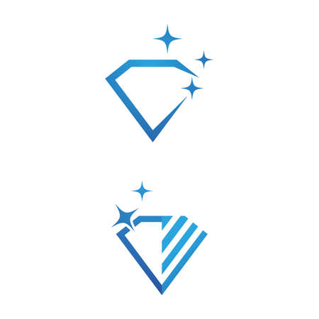 Diamond Logo Template vector icon illustration designのイラスト素材
