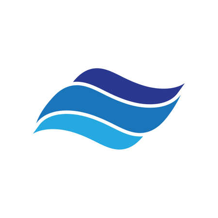 Water wave icon vector illustration design logoのイラスト素材