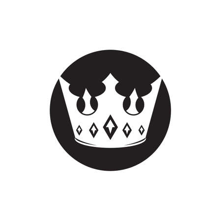 Crown Logo Template vector icon illustration designのイラスト素材