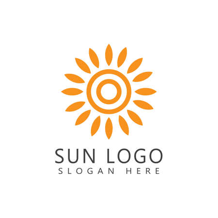 Sun Vector illustration Icon Logo Template designのイラスト素材