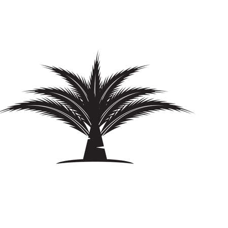 Palm tree summer logo template vector illustrationのイラスト素材