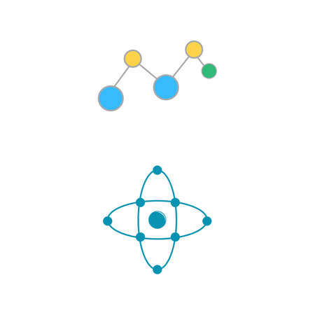 Molecule symbol logo template vector illustration designのイラスト素材