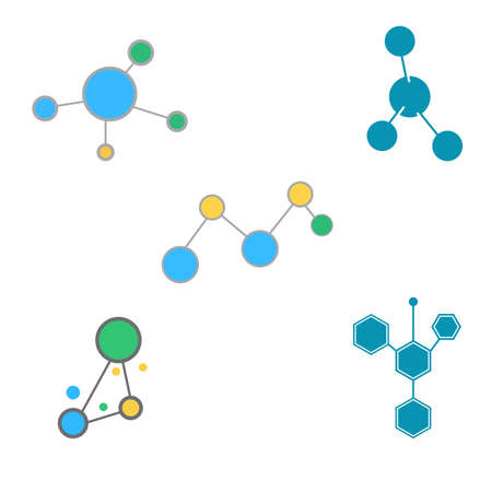 Molecule symbol logo template vector illustration designのイラスト素材
