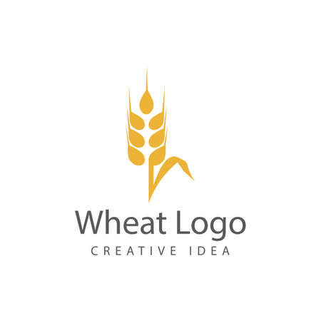 Agriculture wheat vector icon designのイラスト素材