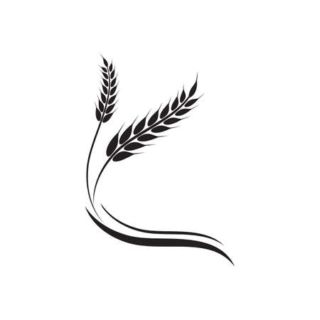 Agriculture wheat vector icon designのイラスト素材