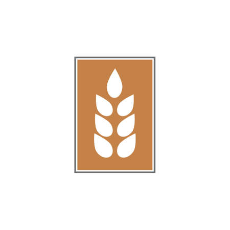 Agriculture wheat vector icon designのイラスト素材