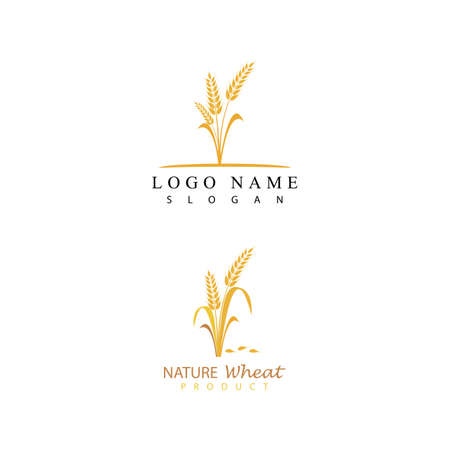 Agriculture wheat vector icon designのイラスト素材