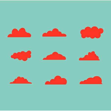 Cloud template vector icon illustration designのイラスト素材