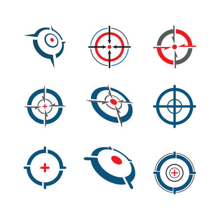 Target icon vector illustration design templateのイラスト素材