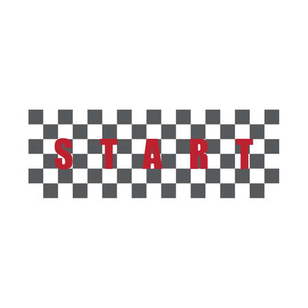 Race flag icon, simple design illustration vectorのイラスト素材