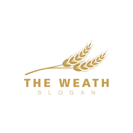 Agriculture wheat vector icon designのイラスト素材