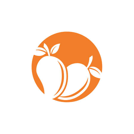 Mango logo template vector icon design Illustrationのイラスト素材