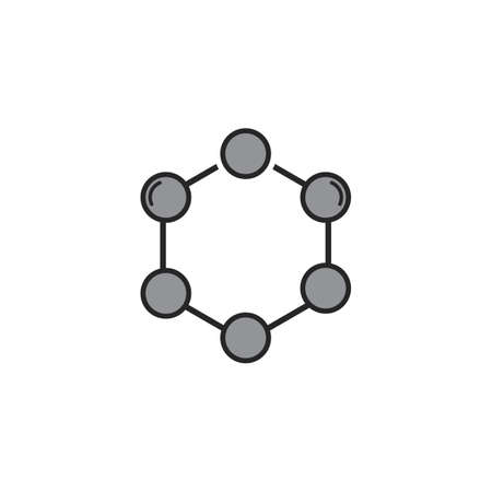 Molecule symbol logo template vector illustration designのイラスト素材