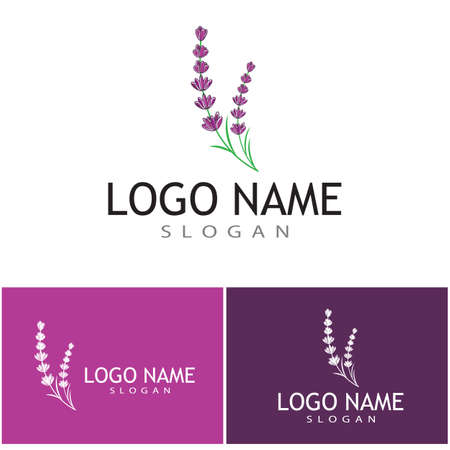 Lavender Logo Template vector symbol natureのイラスト素材