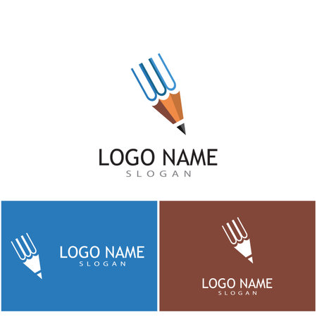 Pencil Logo Template vector symbol designのイラスト素材