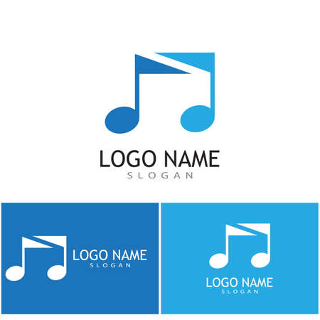 Music note Icon Vector illustration designのイラスト素材