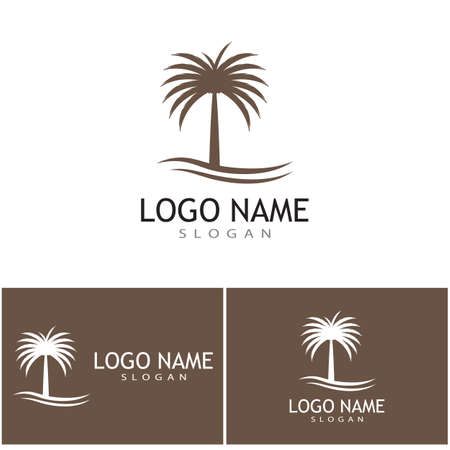 Dates tree Logo Template vector symbol  designのイラスト素材